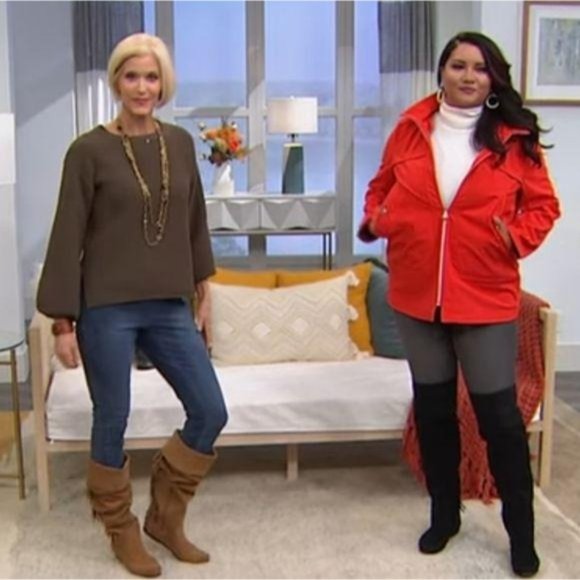 Minnitonka NWT over the knee fringe leather boots charcoal gray sz 5 small feet - Picture 13 of 13